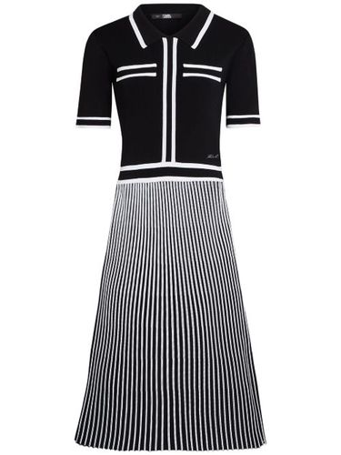 Robe en maille à design plissé - Karl Lagerfeld - Modalova