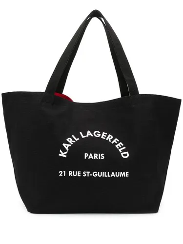 Sac cabas Rue St Guillaume en toile - Karl Lagerfeld - Modalova