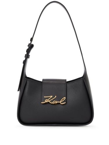 Petit sac porté épaule Signature - Karl Lagerfeld - Modalova