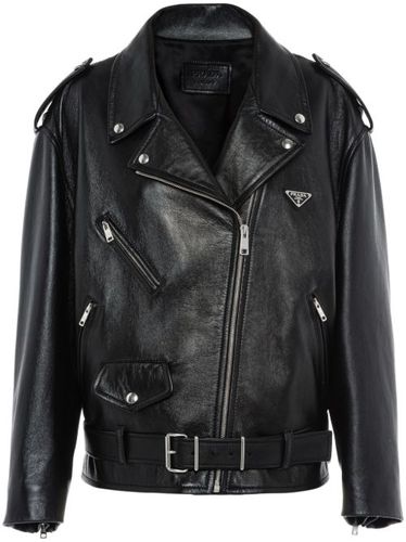 Veste de moto en cuir nappa - Prada - Modalova