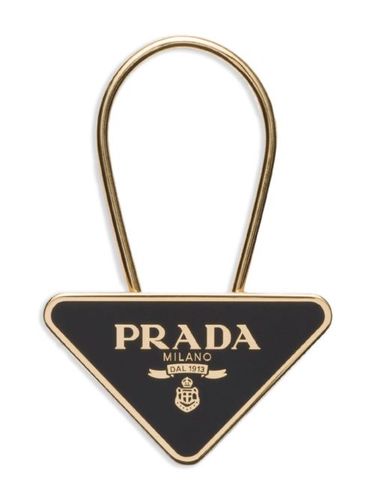 Prada porte-clés à plaque logo - Prada - Modalova