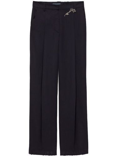 Prada pantalon en gabardine - Bleu - Prada - Modalova