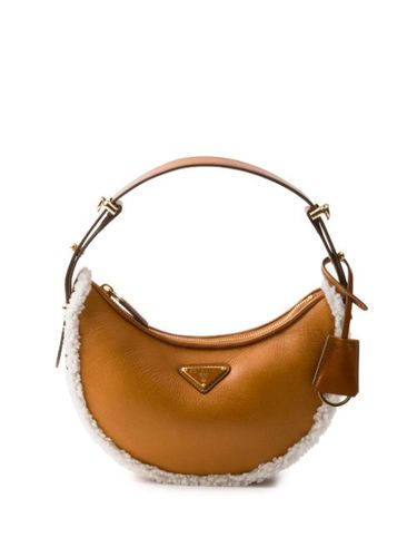 Sac porté épaule en peau lainée - Prada - Modalova
