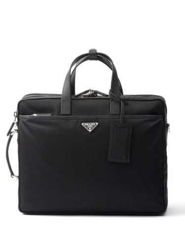 Pochette d'ordinateur Re-Nylon Saffiano en cuir - Prada - Modalova