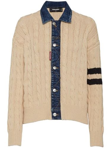 Cardigan en maille torsadée - DSQUARED2 - Modalova