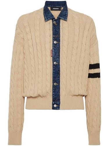 Cardigan en maille torsadée - DSQUARED2 - Modalova
