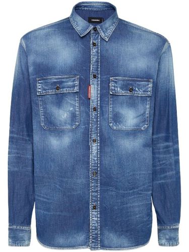 Chemise en jean à effet délavé - DSQUARED2 - Modalova