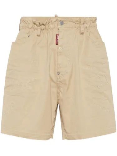 Short en coton à coutures contrastantes - DSQUARED2 - Modalova