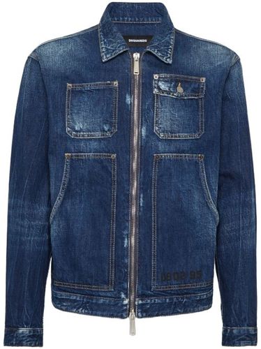 Veste en jean à fermeture zippée - DSQUARED2 - Modalova
