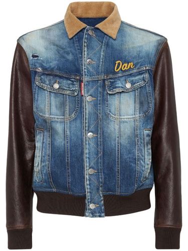 Veste en jean à design patchwork - DSQUARED2 - Modalova