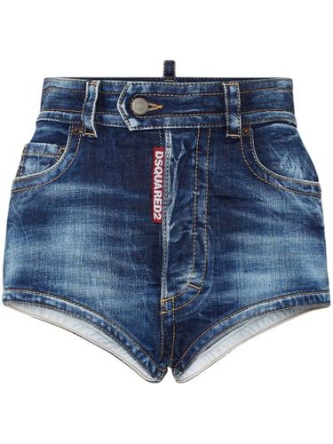 Short en jean à effet délavé - DSQUARED2 - Modalova