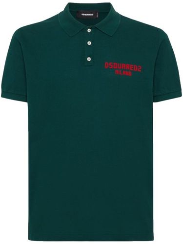Polo à logo imprimé - DSQUARED2 - Modalova