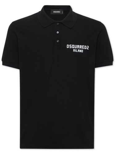 Polo à logo imprimé - DSQUARED2 - Modalova