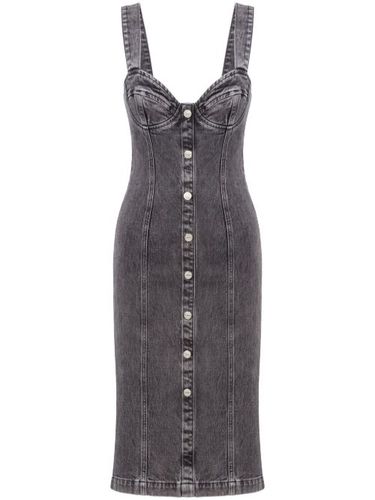 Robe en jean à coupe mi-longue - MOSCHINO JEANS - Modalova