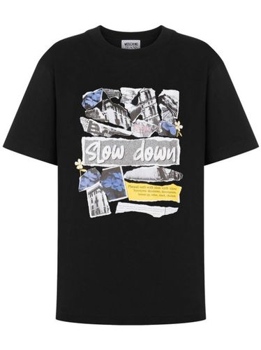 T-shirt Slow Down Archive - MOSCHINO JEANS - Modalova
