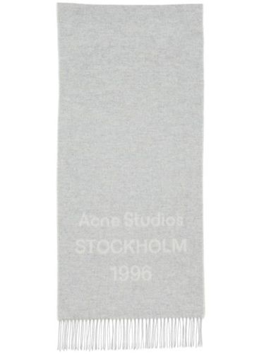 Écharpe en laine à logo imprimé - Acne Studios - Modalova