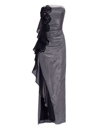 Robe-bustier longue à effet métallisé - Lethicia Bronstein - Modalova