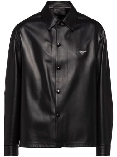 Prada chemise en cuir - Noir - Prada - Modalova