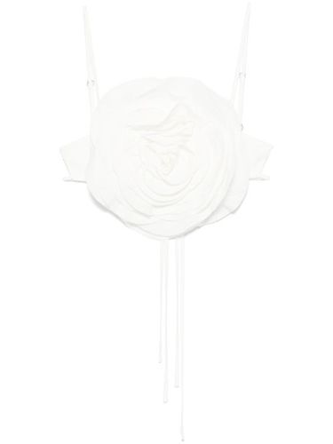 Haut en maille à appliques fleurs - Blumarine - Modalova