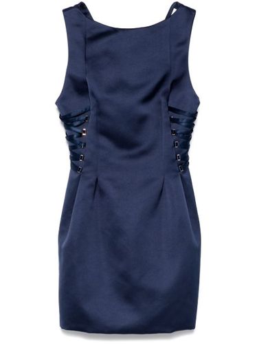 Robe courte à fini satiné - Elisabetta Franchi - Modalova