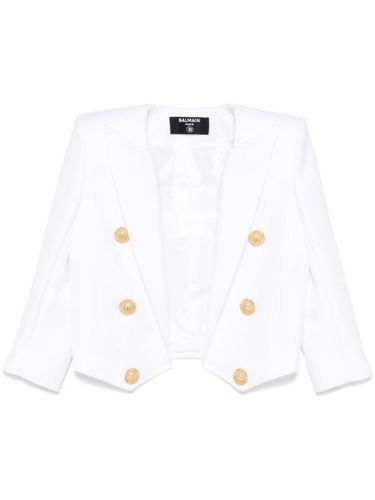 Blazer à design tissé - Balmain - Modalova