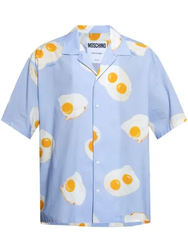 Chemise à imprimé graphique - Moschino - Modalova