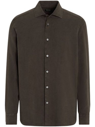 Chemise à boutonnière sur le devant - Zegna - Modalova