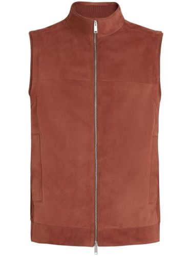 Gilet en cuir à fermeture zippée - Zegna - Modalova
