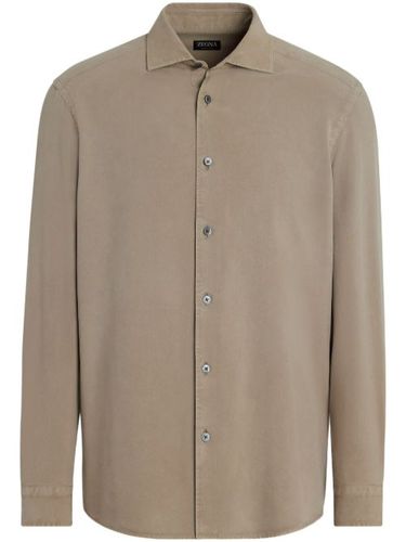 Chemise à boutonnière sur le devant - Zegna - Modalova