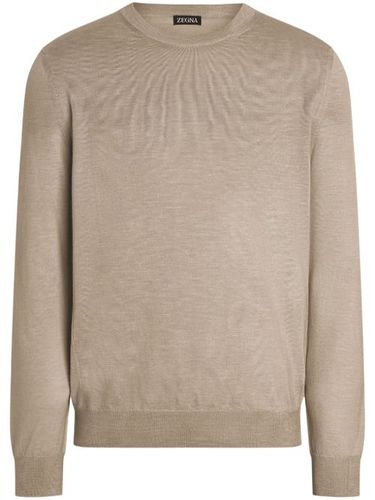Pull chiné à col rond - Zegna - Modalova