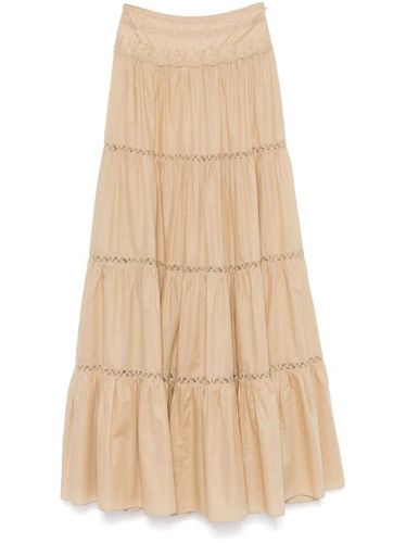 Jupe longue à fleurs brodées - Ermanno Scervino - Modalova