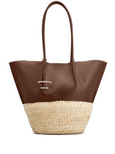 Tod's sac cabas en cuir - Marron - Tod's - Modalova