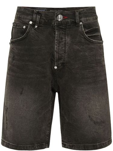 Short Formentera Skulls en jean - Philipp Plein - Modalova