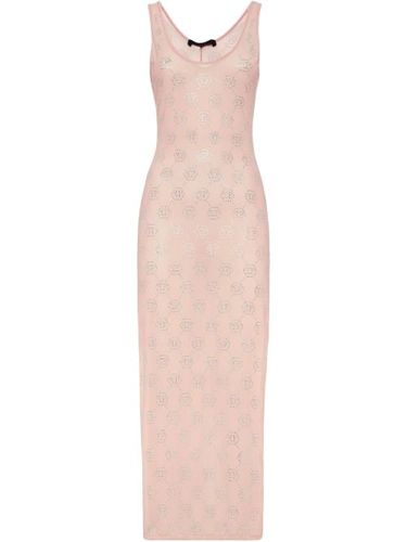 Robe mi-longue à motif monogrammé - Philipp Plein - Modalova