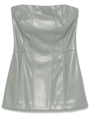 Haut corset en cuir artificiel - Patrizia Pepe - Modalova