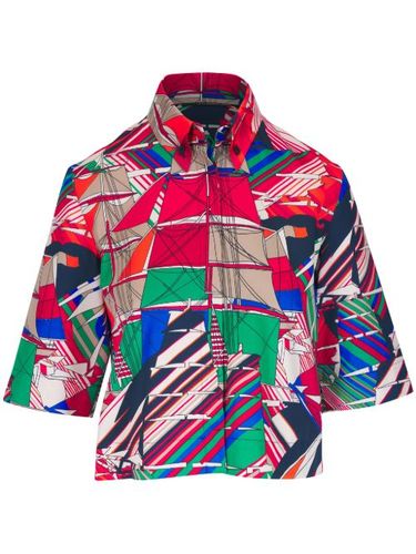 Chemise en coton à imprimé graphique - Akris Punto - Modalova