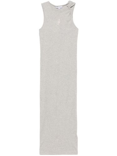 Robe longue en coton à logo brodé - JW Anderson - Modalova