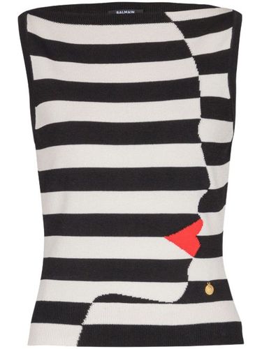Haut Mariniere en maille - Balmain - Modalova