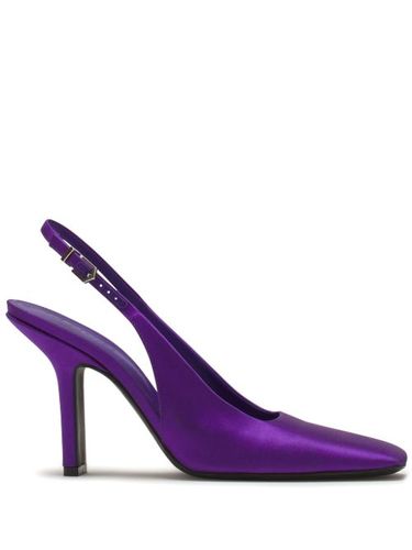 Escarpins satinés à bride arrière - Lanvin - Modalova