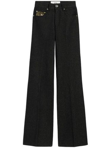 AMI Paris jean évasé - Noir - AMI Paris - Modalova