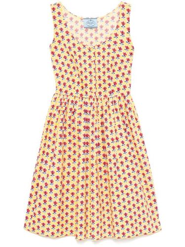 Robe à fleurs imprimées - Prada Pre-Owned - Modalova
