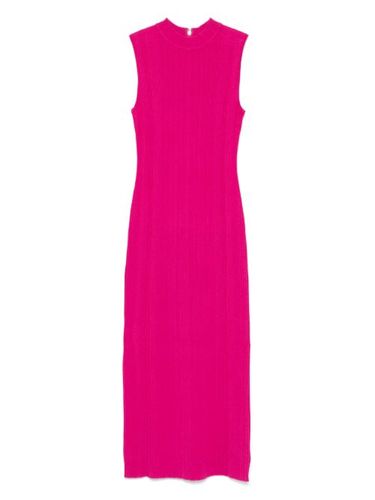Robe mi-longue nervurée à col montant - Michael Michael Kors - Modalova