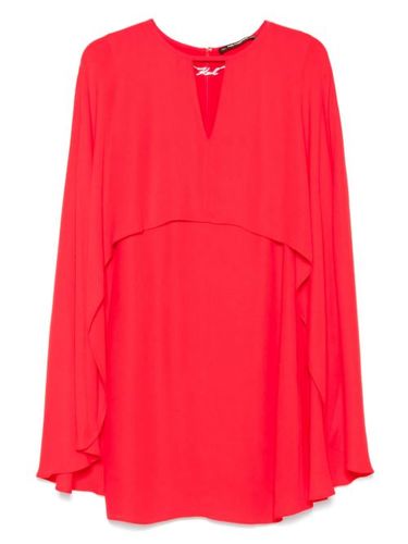 Robe courte à cape - Karl Lagerfeld - Modalova