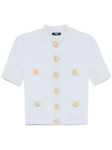 Balmain cardigan en maille - Bleu - Balmain - Modalova