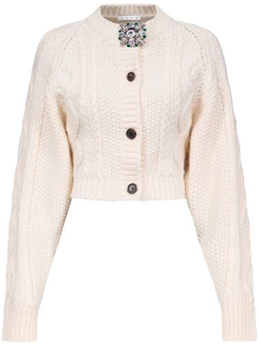 Cardigan à détail de broche - AREA - Modalova