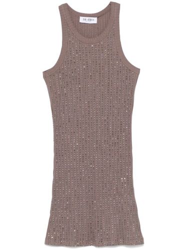 Robe courte à ornements en cristal - The Attico - Modalova