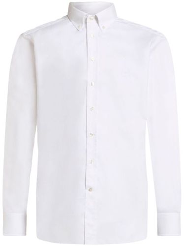 Chemise boutonnée à logo brodé - ETRO - Modalova