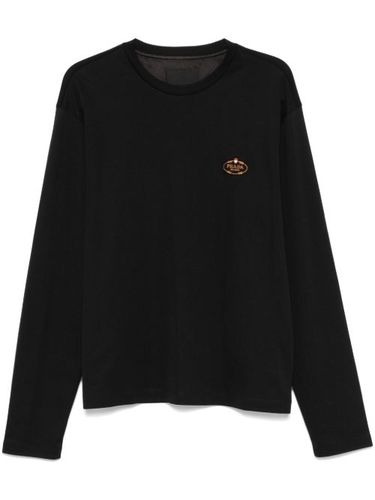Prada t-shirt à logo brodé - Noir - Prada - Modalova