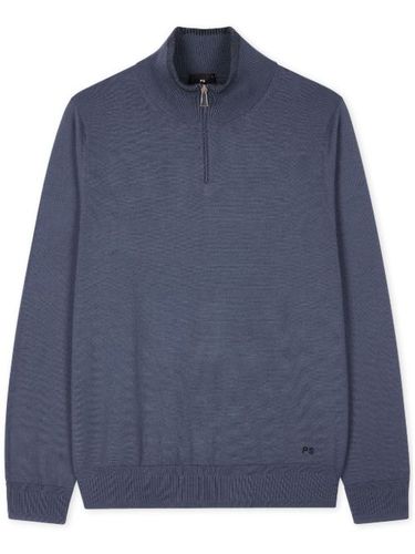 Pull en mérinos à col zippé - PS Paul Smith - Modalova