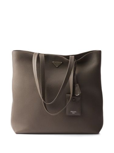Prada sac cabas en cuir - Gris - Prada - Modalova